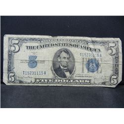 1934 $5.00 Blue Seal