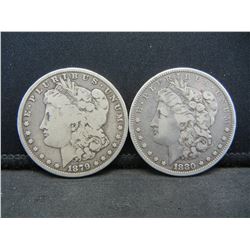1879+80 Morgan Dollars