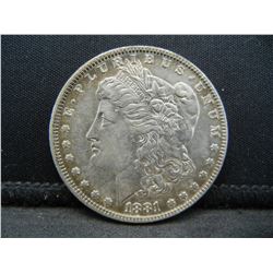 1881 O Morgan Dollar Crazy Colors Reverse