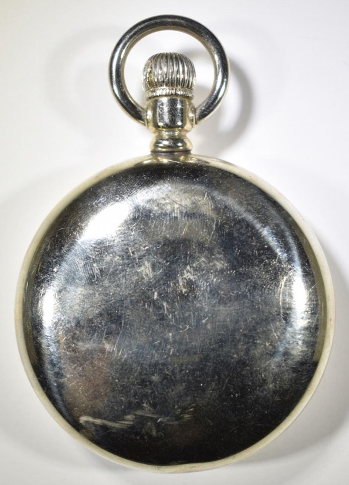 Silver Elgin open face pocket watch, Elk,