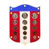 Image 1 : 1954-1956 (5) Coin Proof Sets in Shield