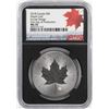 Image 1 : 2018 $5 Canada Maple Leaf Silver Coin NGC MS70 Incuse Design First Day of Production