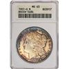 Image 1 : 1901-O $1 Morgan Silver Dollar Coin ANACS MS63 Amazing Toning