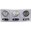 Image 2 : Lot of 2009-2011 $1 American Silver Eagle Coins PCGS MS69