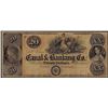 Image 1 : 1800's $20 Canal & Banking Co. New Orleans, LA Obsolete Banknote