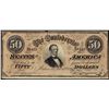 Image 1 : 1864 $50 Confederate States of America Note