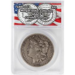 1880-CC $1 Morgan Silver Dollar Coin ANACS Certified Genuine