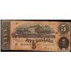 Image 1 : 1864 $5 Confederate States of America Note
