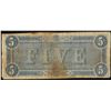 Image 2 : 1864 $5 Confederate States of America Note