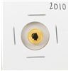 Image 1 : 2010 $2 Australia Kangaroo Proof 1/2 Gram .9999 Fine Gold Coin