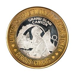 .999 Fine Silver Circus Circus Las Vegas, Nevada $10 Limited Edition Gaming Token