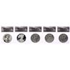 Image 1 : 2011 $1 American Silver Eagle 25th Anniversary (5) Coin Set ANACS MS70/PR70