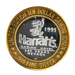 .999 Fine Silver Harrah's Casino Las Vegas, Nevada $10 Limited Edition Gaming Token