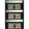 Image 1 : 1929 $5/10/20 Citizens NB Washington, PA CH# 3383 National Currency Notes PCGS F12