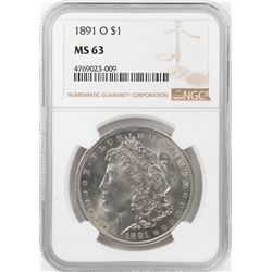 1891-O $1 Morgan Silver Dollar Coin NGC MS63