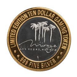 .999 Silver Mirage Las Vegas Nevada $10 Casino Limited Edition Gaming Token