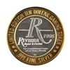 Image 2 : .999 Silver Riviera Hotel & Casino Las Vegas $10 Casino Limited Edition Gaming Token