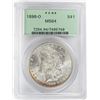 Image 1 : 1898-O $1 Morgan Silver Dollar Coin PCGS MS64 Old Green Holder