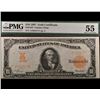 Image 1 : 1907 $10 Gold Certificate PMG 55