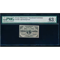 3 Cent Third Issue Fractional Note PMG 63EPQ