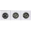Image 2 : Lot of (3) 1956 Proof Franklin Half Dollar Coins