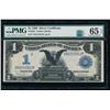 Image 1 : 1899 $1 Black Eagle Silver Certificate PMG 65EPQ