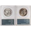 Image 2 : Lot of 1962-1963 Franklin Half Dollar Coins PCGS MS64 Old Green Rattlers