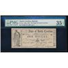 Image 1 : 1861 $1 Raleigh NC Obsolete Note PMG 35EPQ