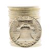 Image 2 : Roll of (20) Brilliant Uncirculated 1961 Franklin Half Dollar Coins