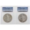 Image 1 : Lot of (2) 1885-O $1 Morgan Silver Dollar Coins PCGS MS63
