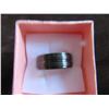 Image 1 : BLACK TITANIUM BAND STYLE RING (SIZE 7)