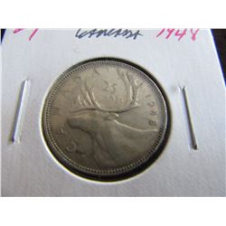 1948 CANADA KING GEORGE VI KEY DATE SILVER QUARTER