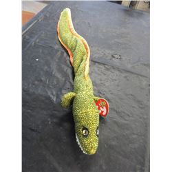 COLLECTIBLE - TY BEANIE BABY WITH TAGS (MORRIE - GREEN SNAKE)