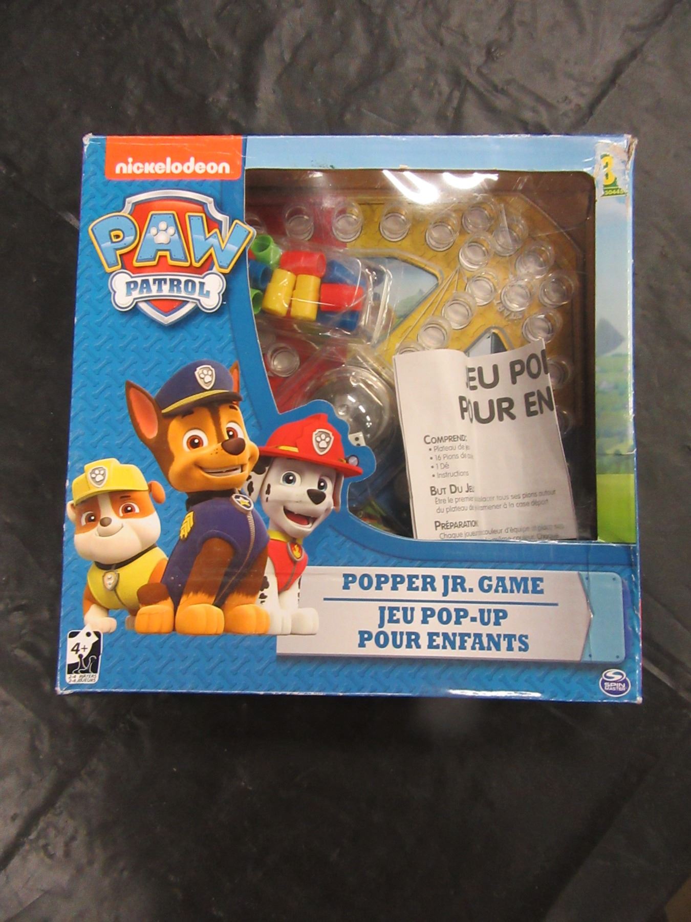 LIKE NEW - PAW PATROL POPPER JR. GAME IN ORIGINAL BOX