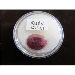 OVAL 12.5 CT RUBY GEMSTONE READY FOR SETTING