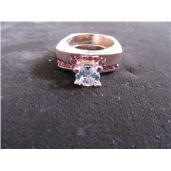 ROSE GOLD PLATED 2 PIECE WEDDING SET (SIZE 6)