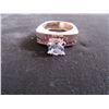 Image 1 : ROSE GOLD PLATED 2 PIECE WEDDING SET (SIZE 6)