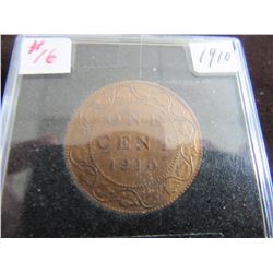 1910 AU CANADA KING EDWARD VII LARGE PENNY