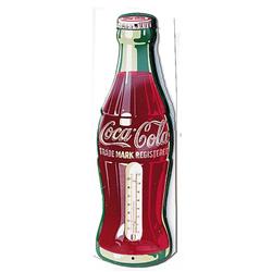 1956 Coca-Cola tin bottle thermometer