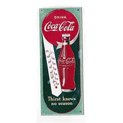 Coca-cola 1940’s masonite thermometer