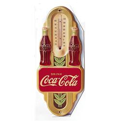 42 Coca-cola tin bottle thermometer