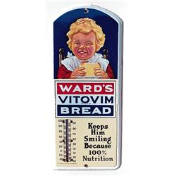 Ward’s Bread Porc. Thermometer 20’s-30’