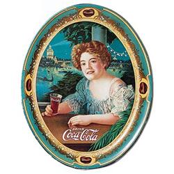1909 Coca-cola medium oval serving tray