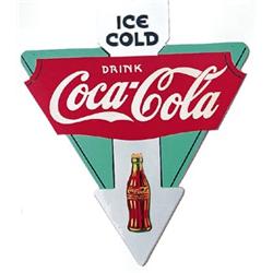 30’s Coca-cola Kay plywood triangle sig