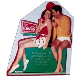 1933 Coca-cola cardboard cutout