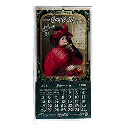 Coca-cola 1908 calendar full pad