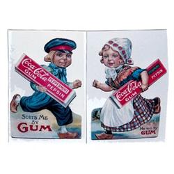 14-16s Coca-cola cardboard cutout sign