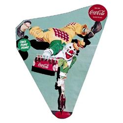 50’s Coca-cola cardboard clown cutout