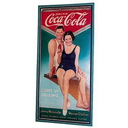34 Coca-cola cardboardpost. Weissmuller