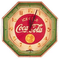 1939 Coca-cola neon octagonal clock